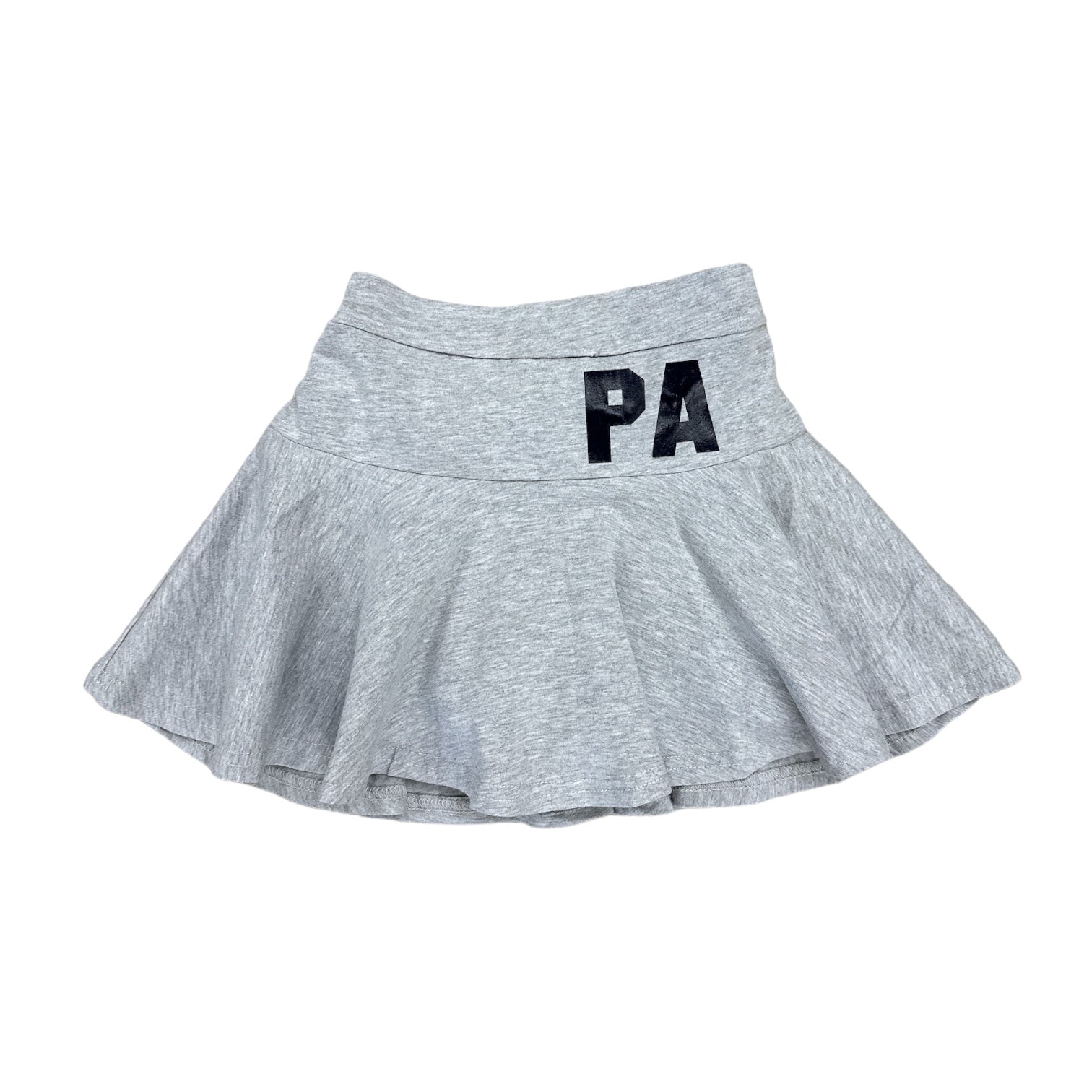 Youth Girls' Grey Pleated Cotton Skort - PA