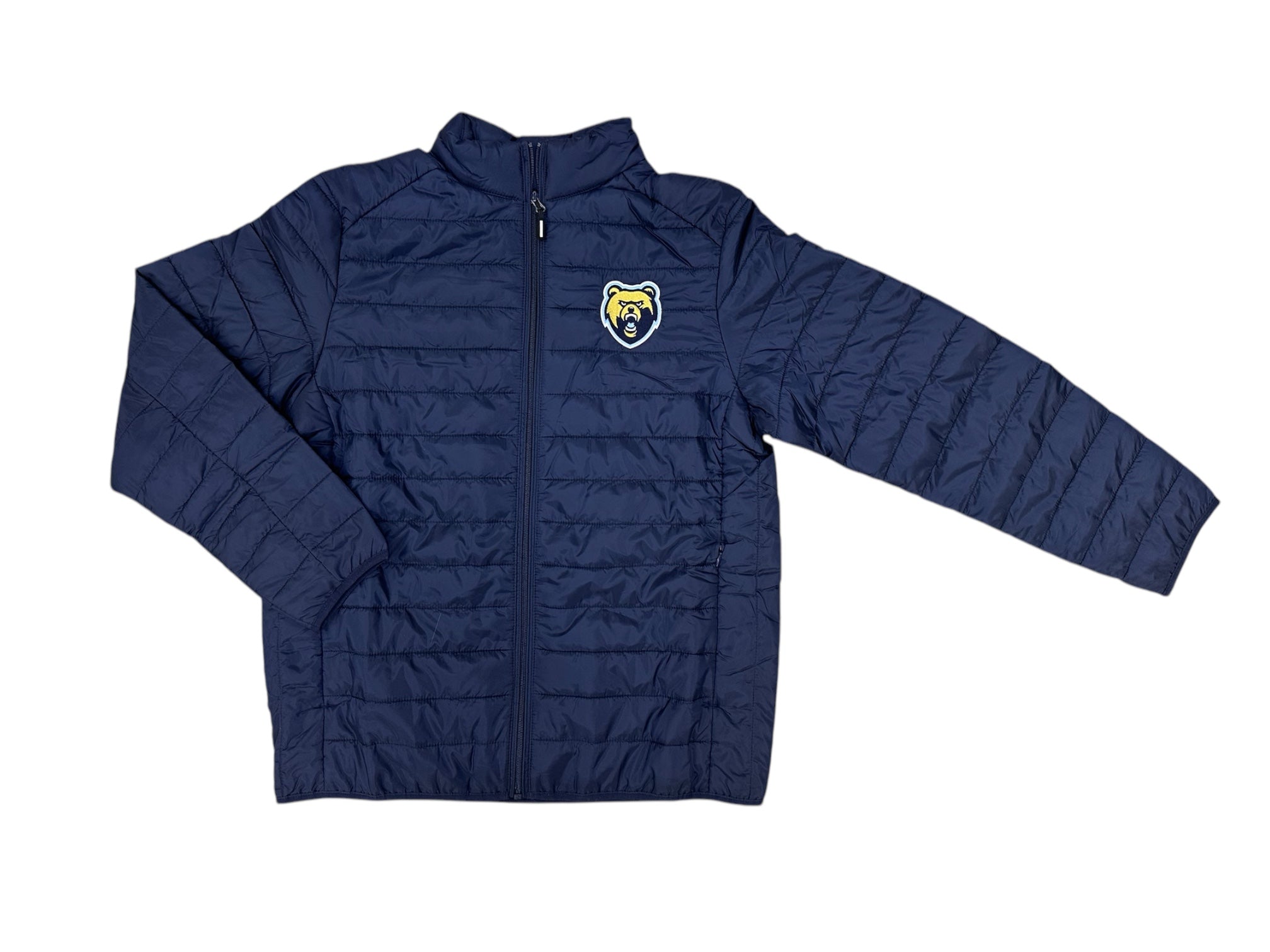 Ladies Packable Puffer Jacket - Embroidered Bear Head