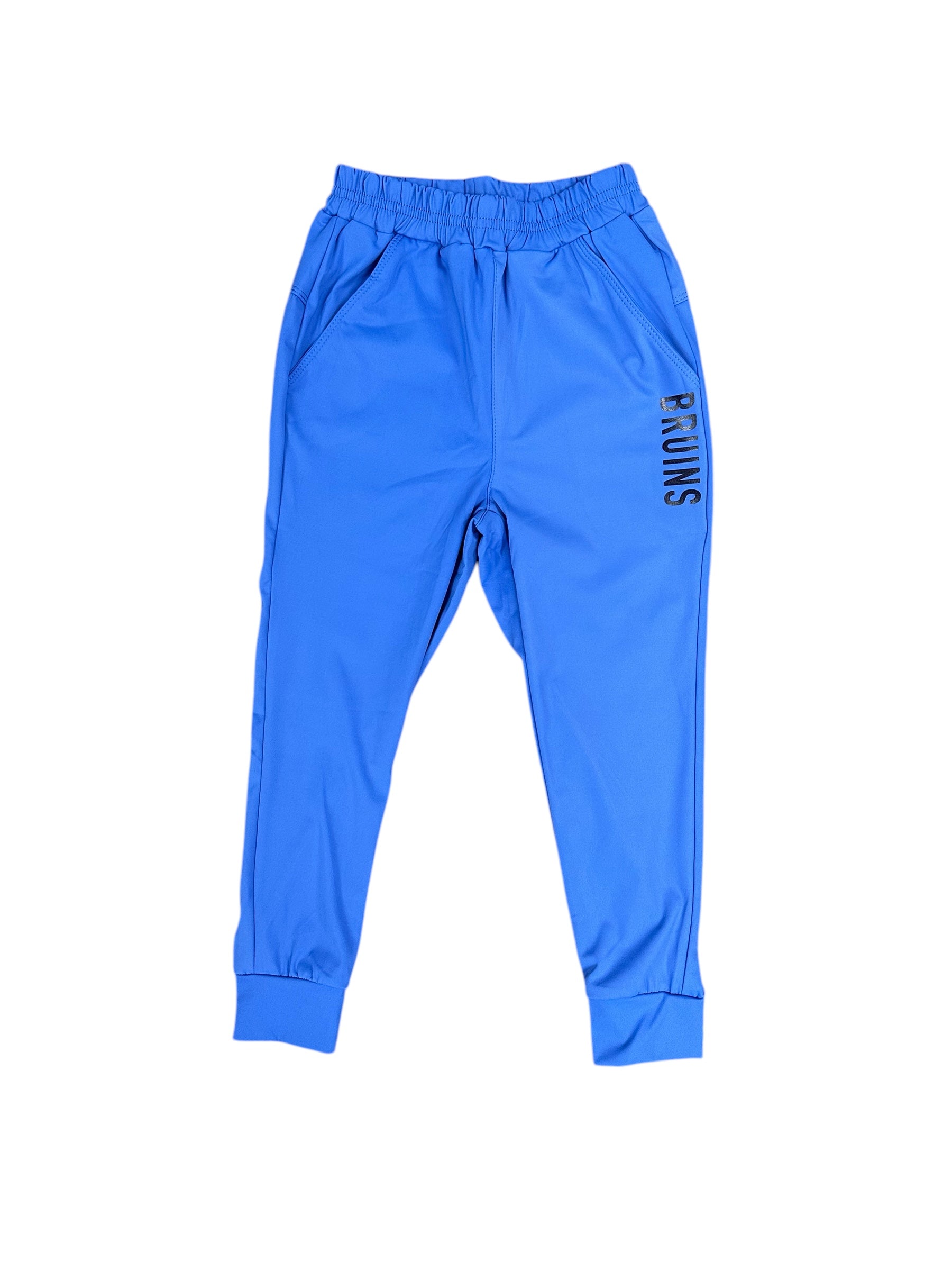 Youth Girls' Athletic Joggers - Columbia Blue - BRUINS