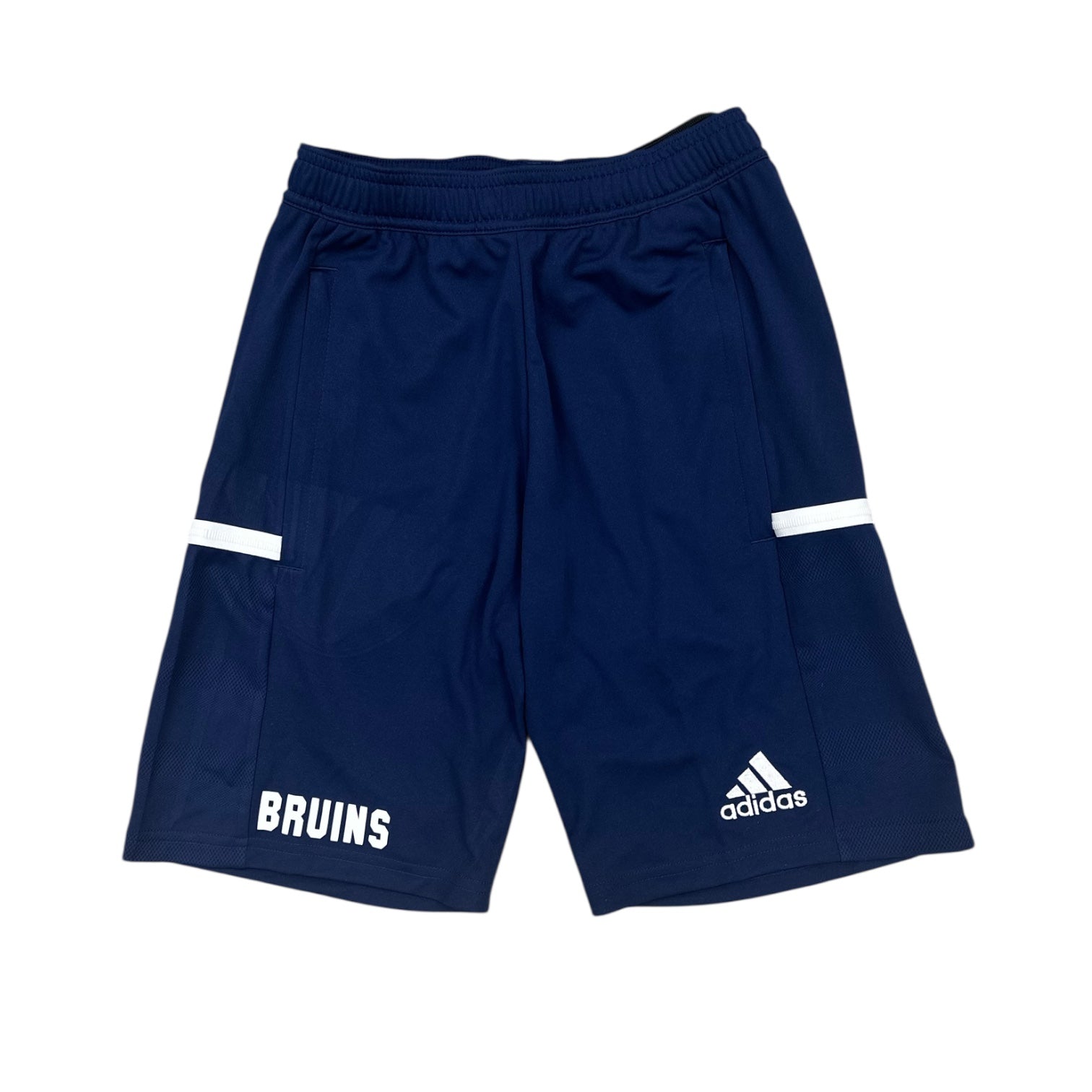 Men's Adidas Athletic Shorts w/ Zippered Pockets - Navy