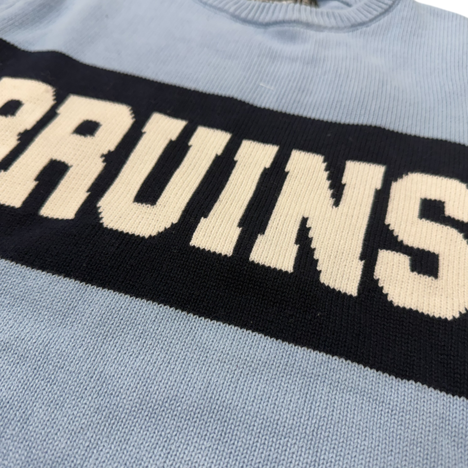 Bar Down Intarsia Sweater - BRUINS Block
