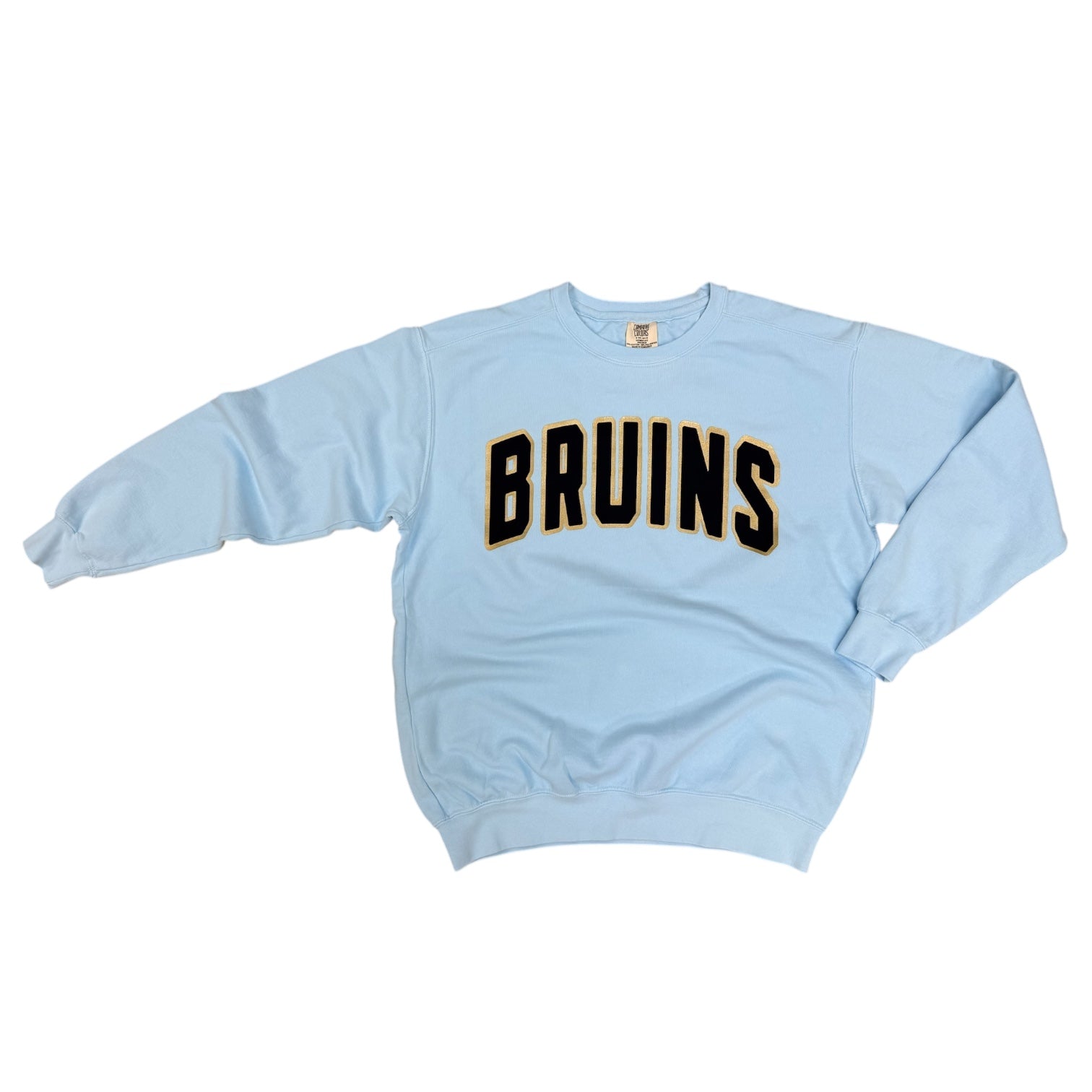 Women's Comfort Color Light Blue Sweatshirt - BRUINS