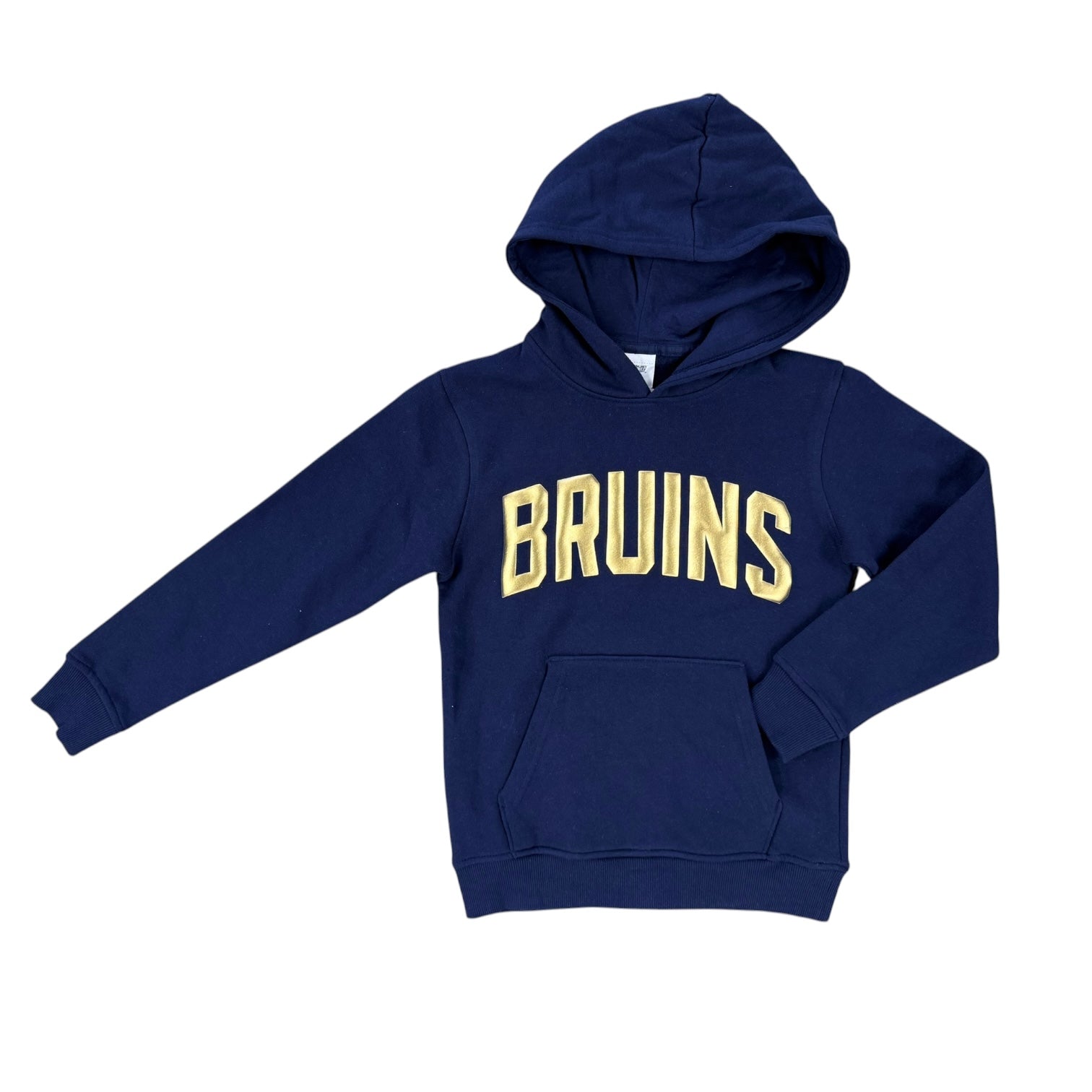 Girls' Navy Cotton Hood - Gold Puff BRUINS