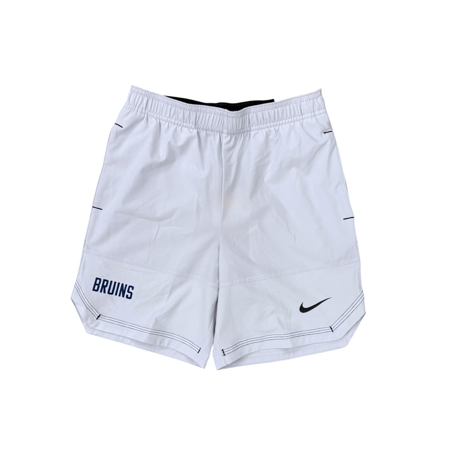 Boys' Nike Drifit Woven Grey Shorts - BRUINS