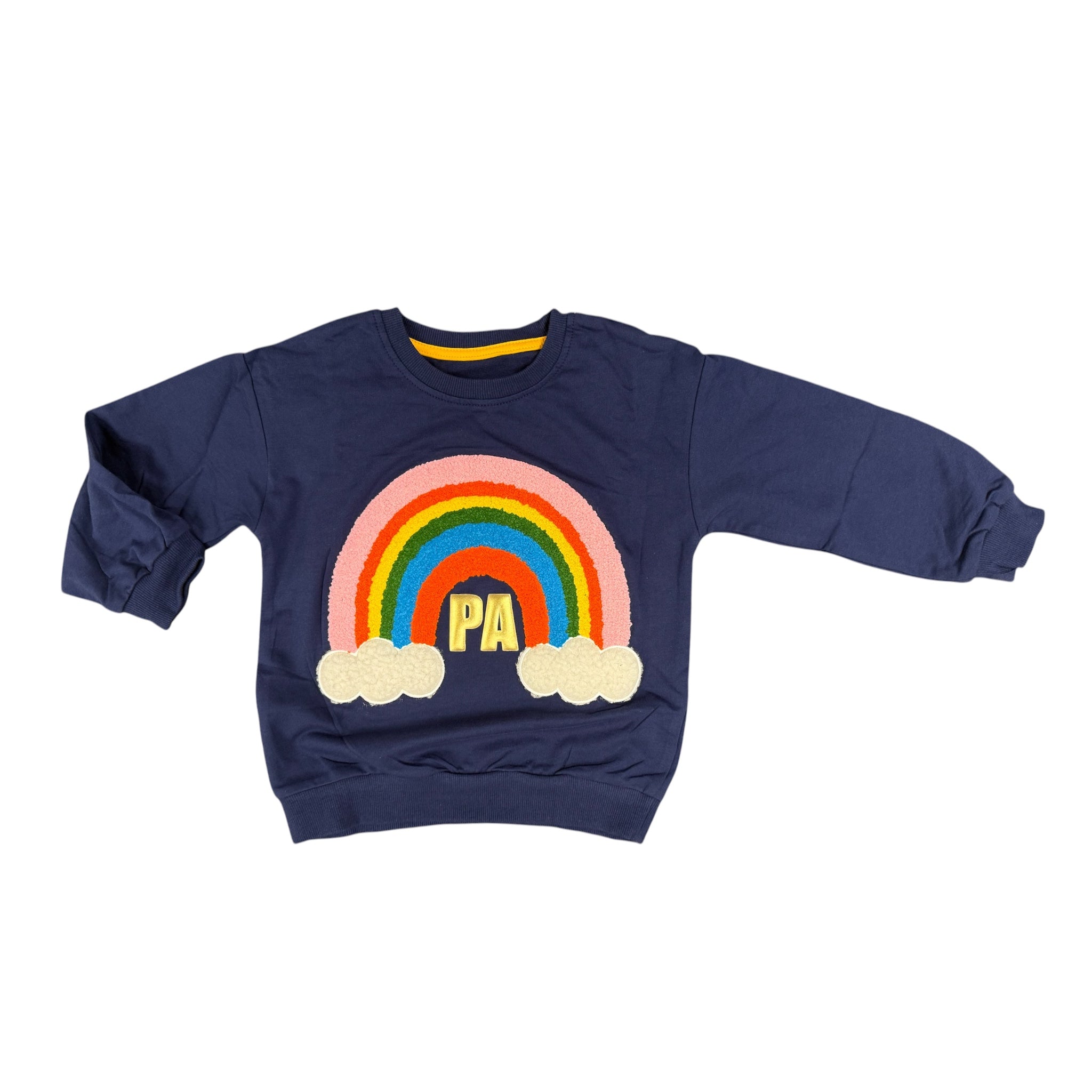 Toddler Girls' Chenille Rainbow Crew - PA