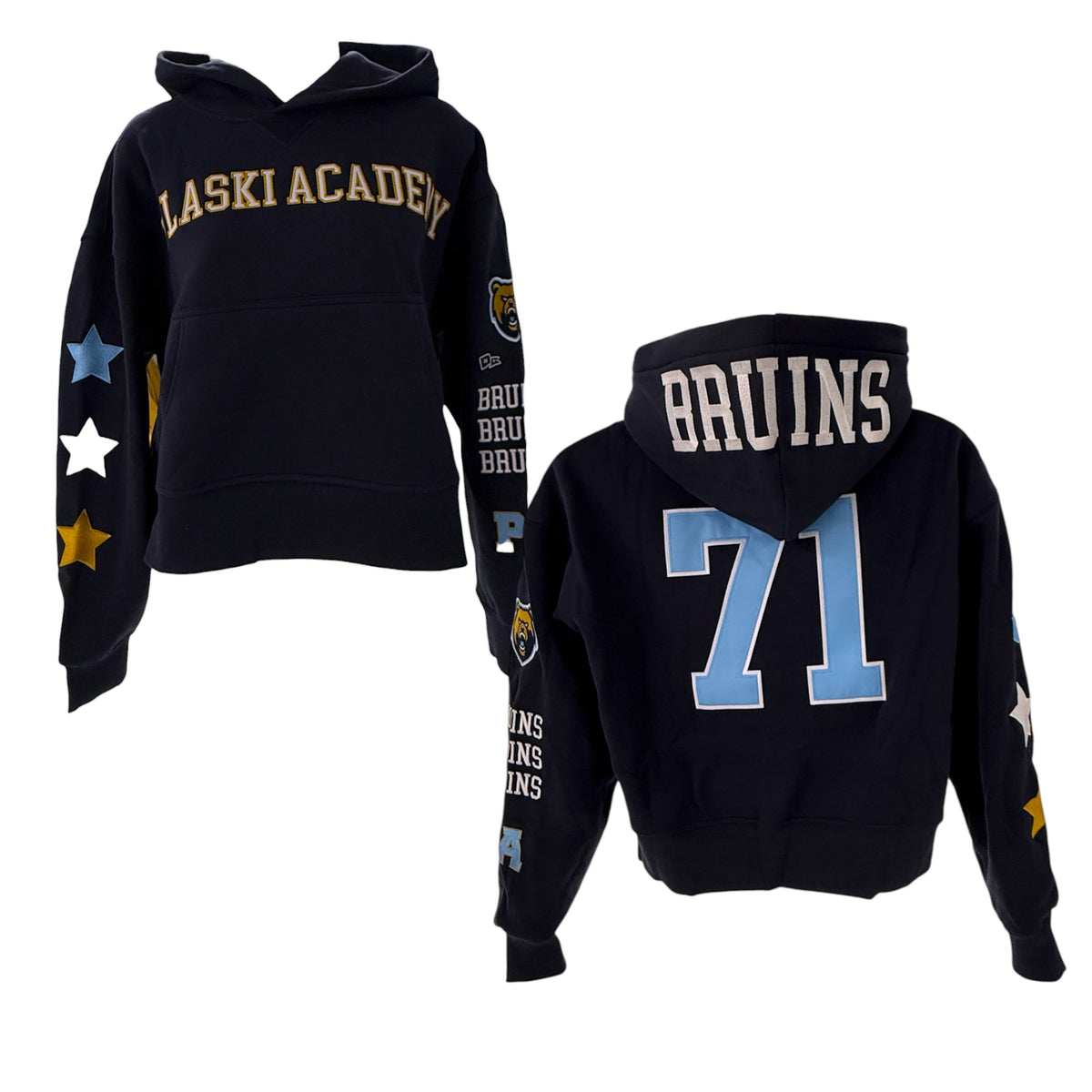 Women's Hype & Vice Weekender Hoodie - Assortment of Applique & Embroidered Patches