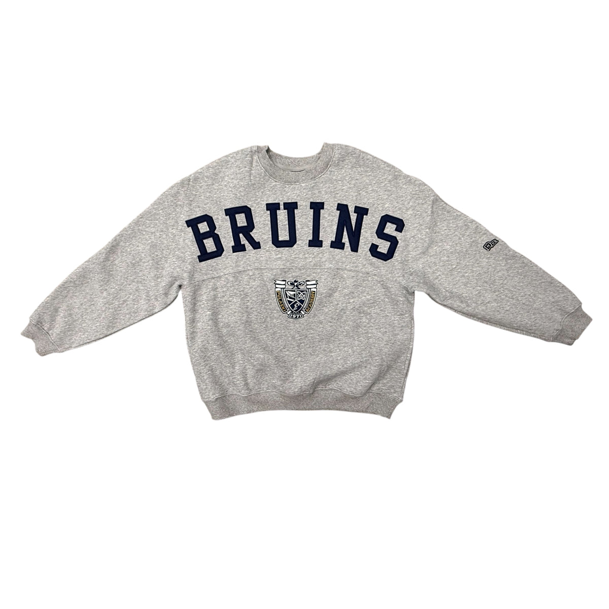 Women's Hype & Vice Collegiate Crew - Over Sized Applique BRUINS/Crest