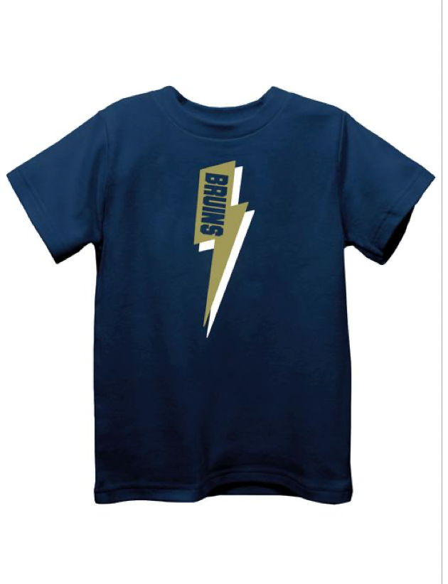 Toddler Vive La Fete Navy Tee - BRUINS/Bolt