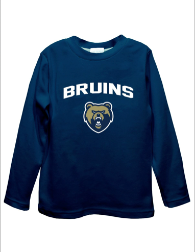 Toddler Vive La Fete Navy Long Sleeve Tee - BRUINS/Bear Head