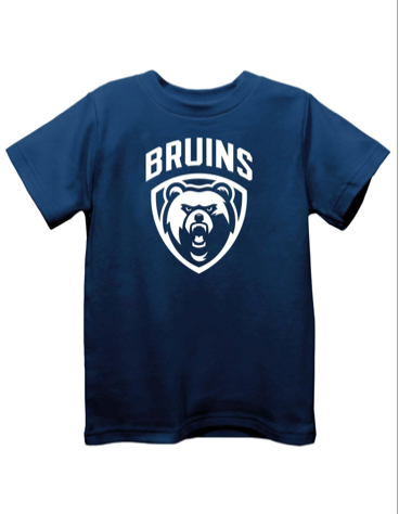 Toddler Vive La Fete Navy Tee - BRUINS Bear Shield