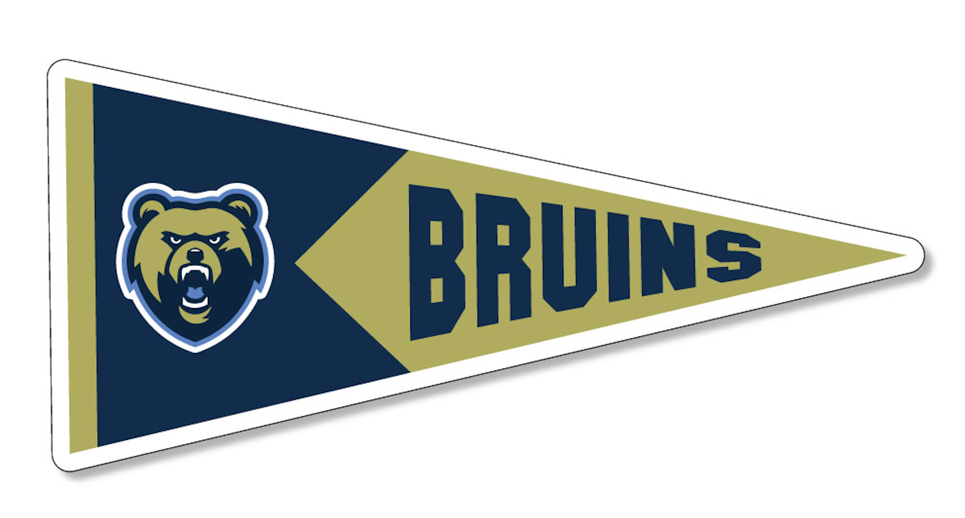 Vinyl Decal - Pennant (6" X 2")