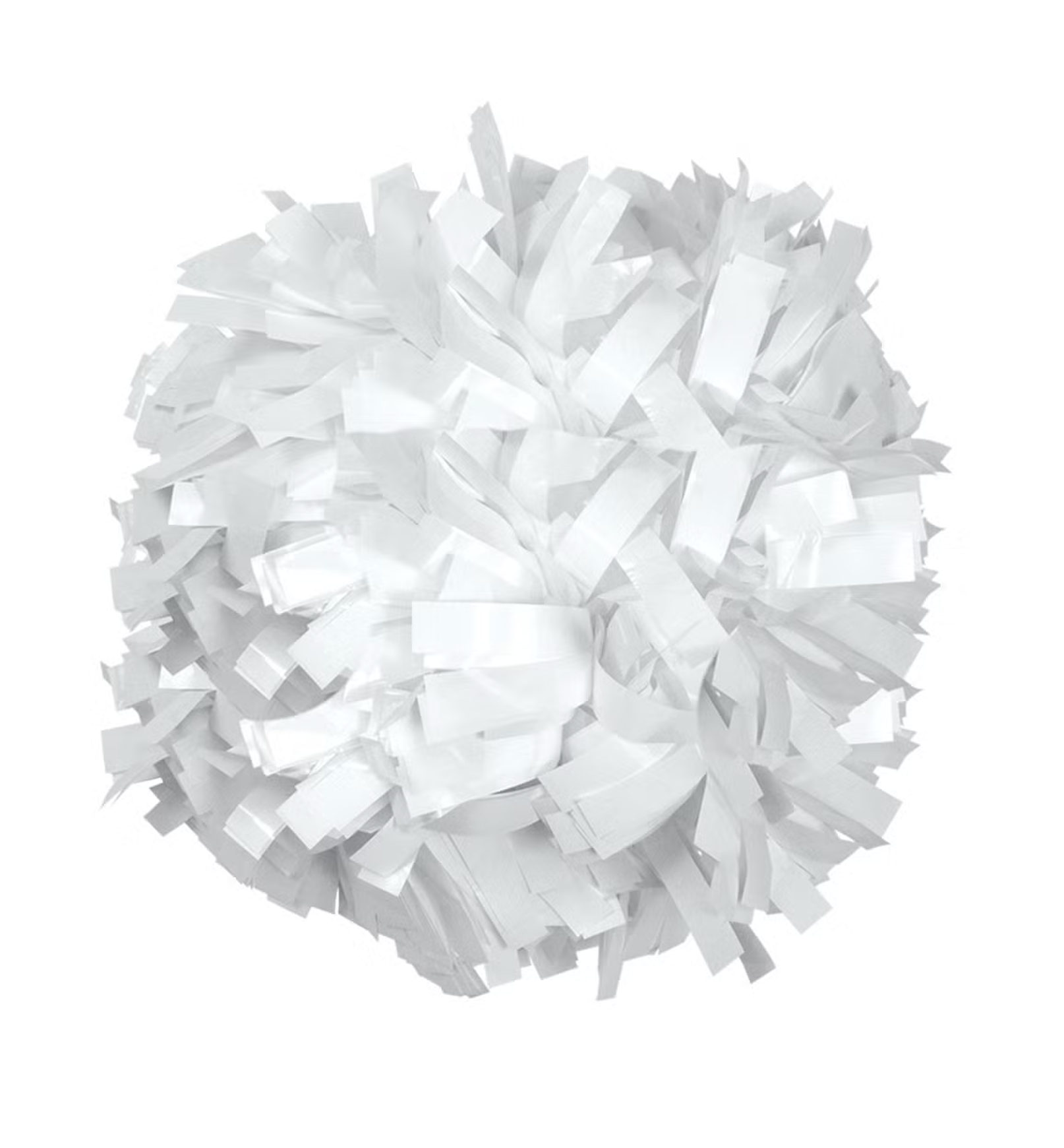 Full Size Wet Look Pom - White