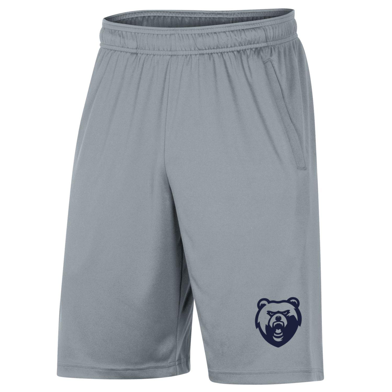 Boys' Under Armour Mod Grey Novelty Vent Tech Shorts - Bear