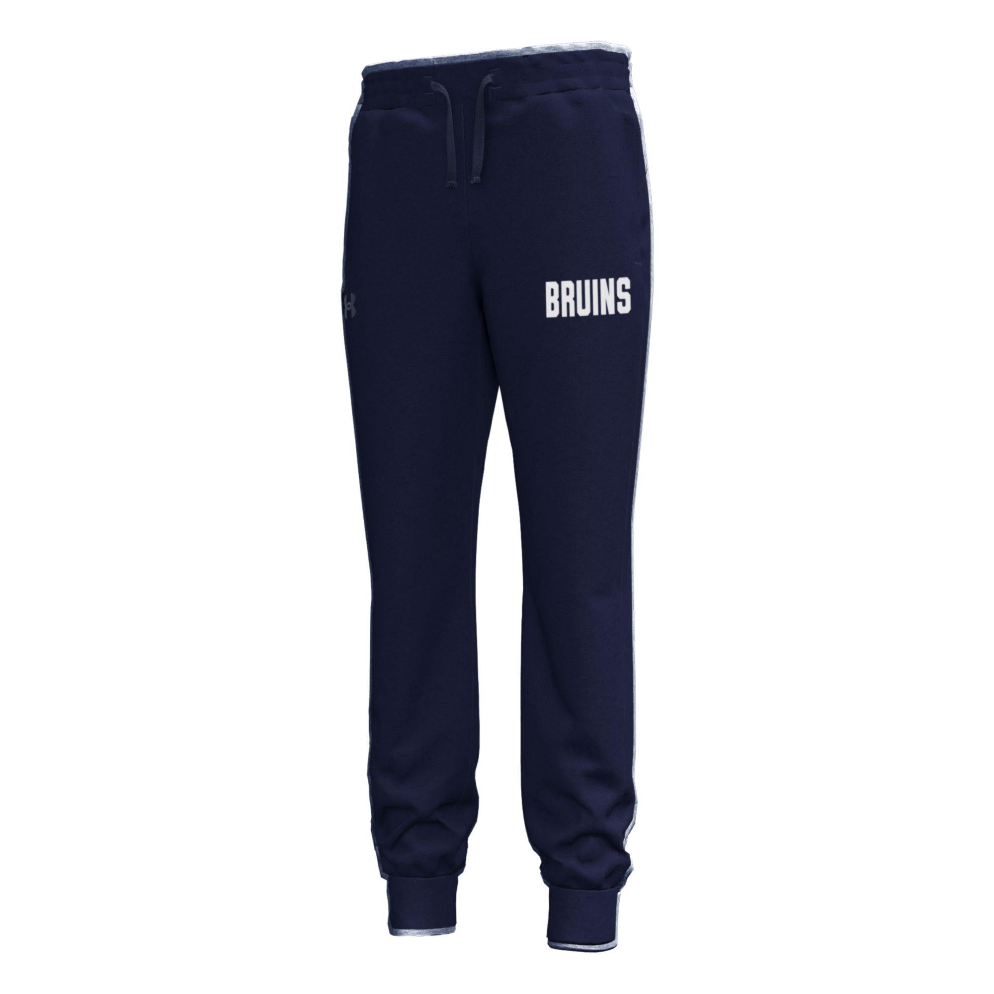 Boys' Under Armour Fleece Navy Joggers - BRUINS