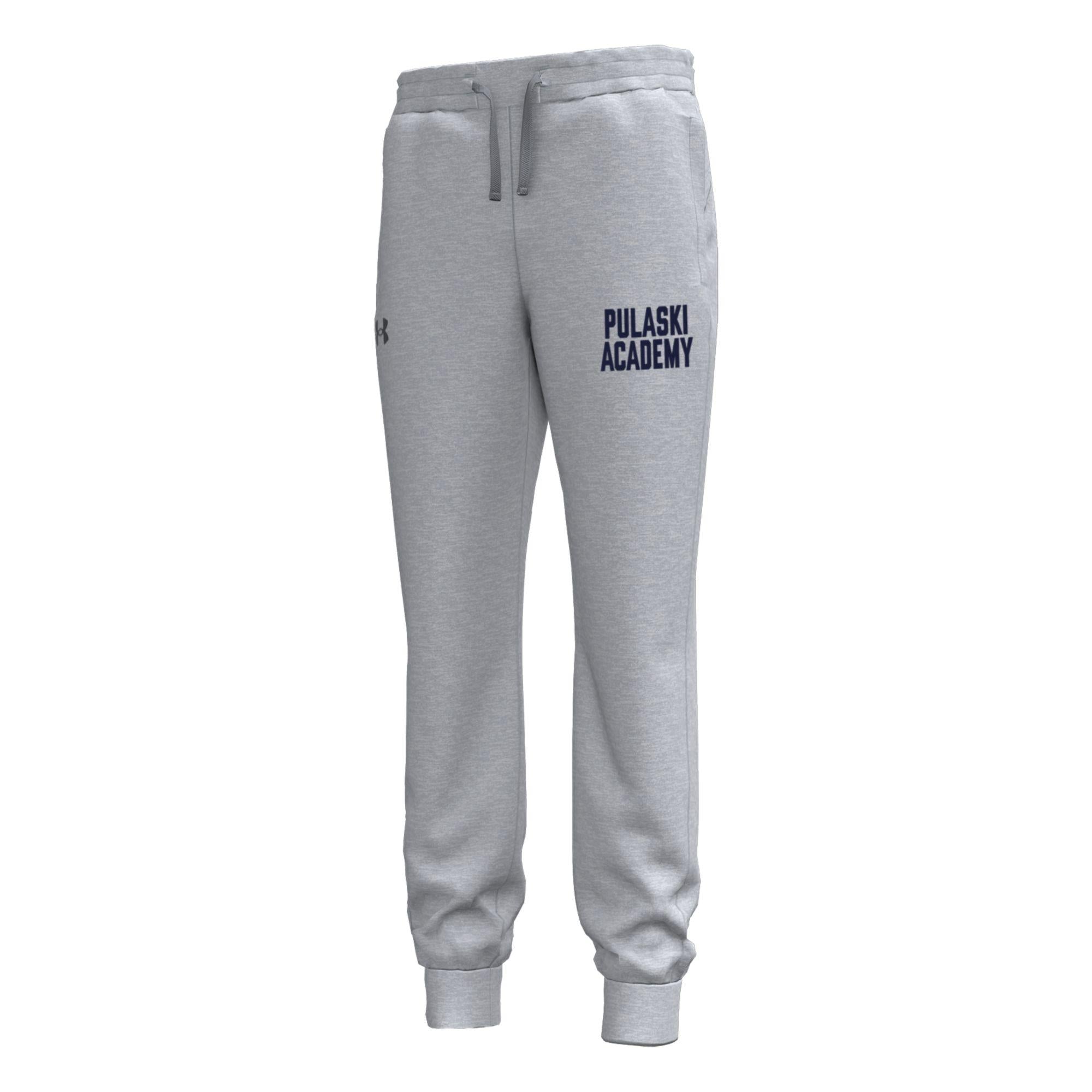 Boys' Under Armour Fleece Grey Joggers - PULASKI ACADEMY