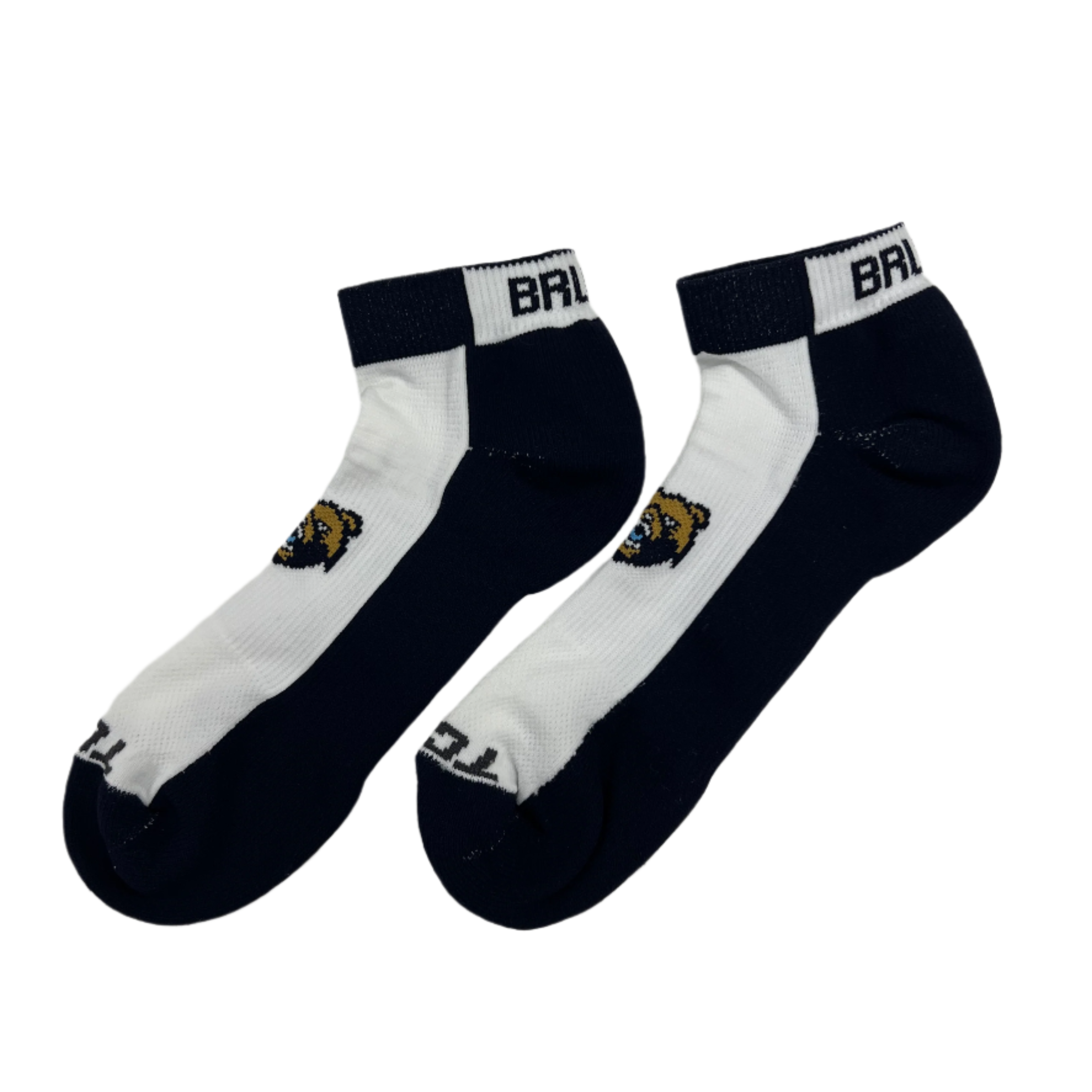 Low-Cut Striped Ankle Sock - Bear Head