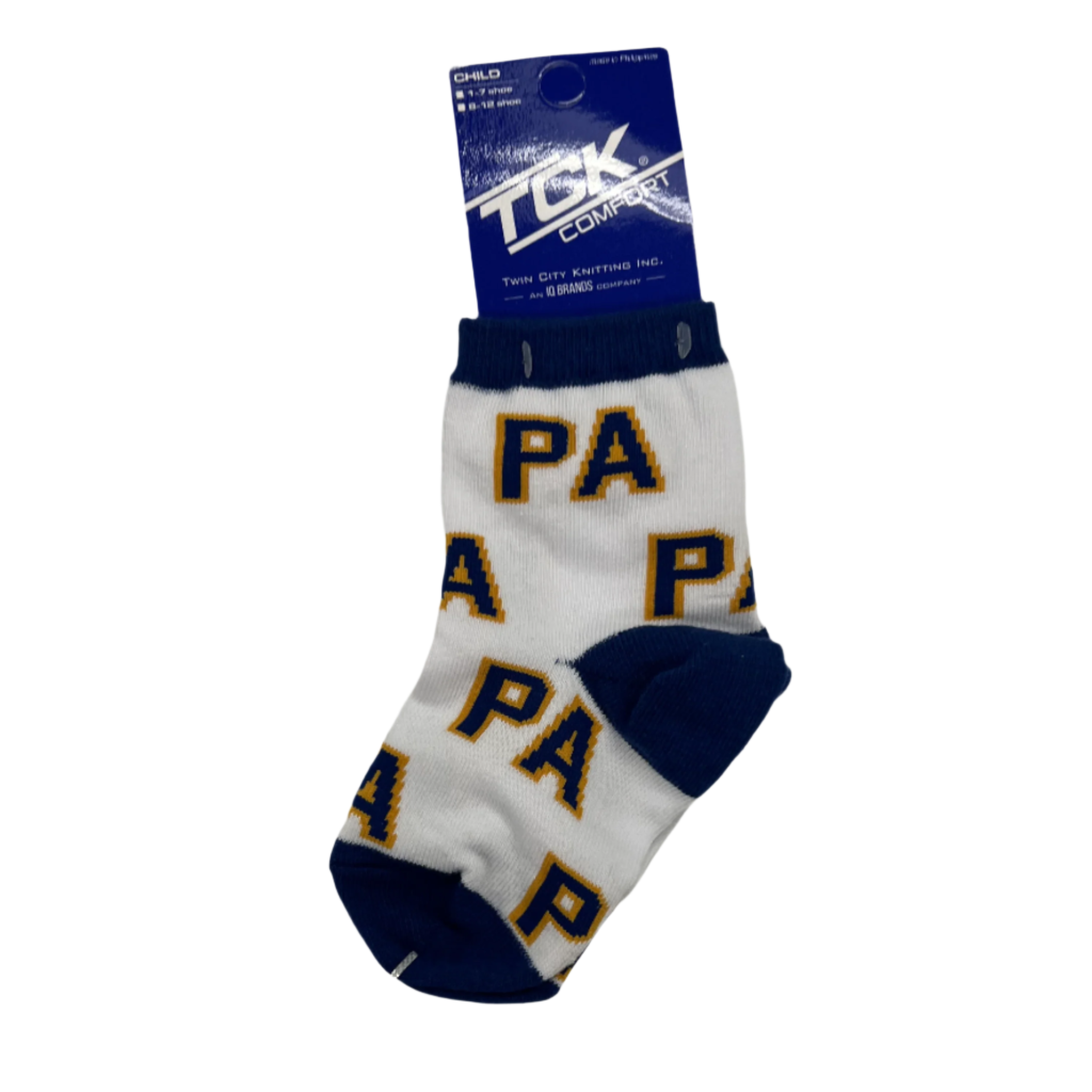 All Over Kids Socks - Navy & Gold PA