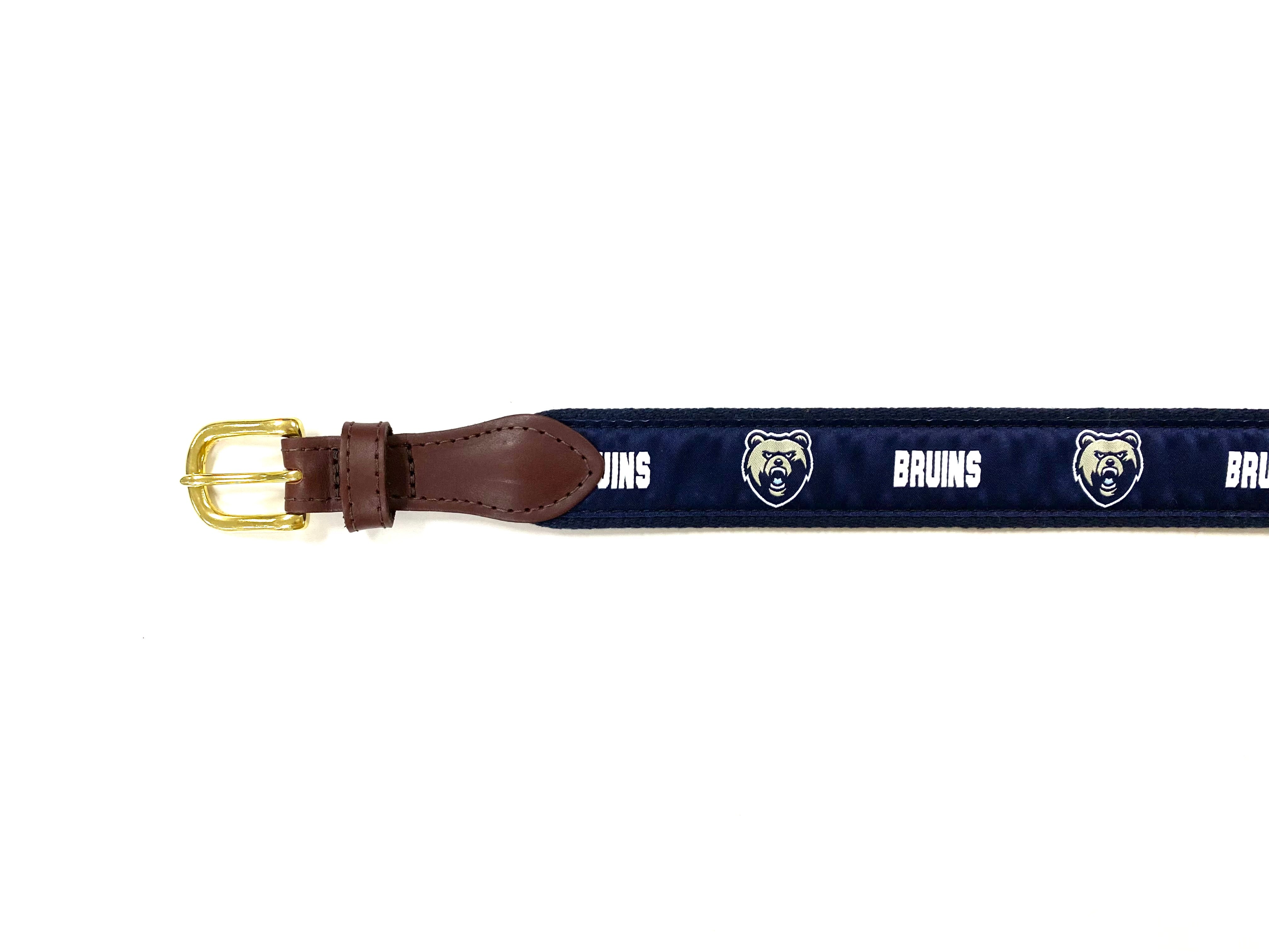 Adult Canvas Ribbon Belt w/Buckle-Bear