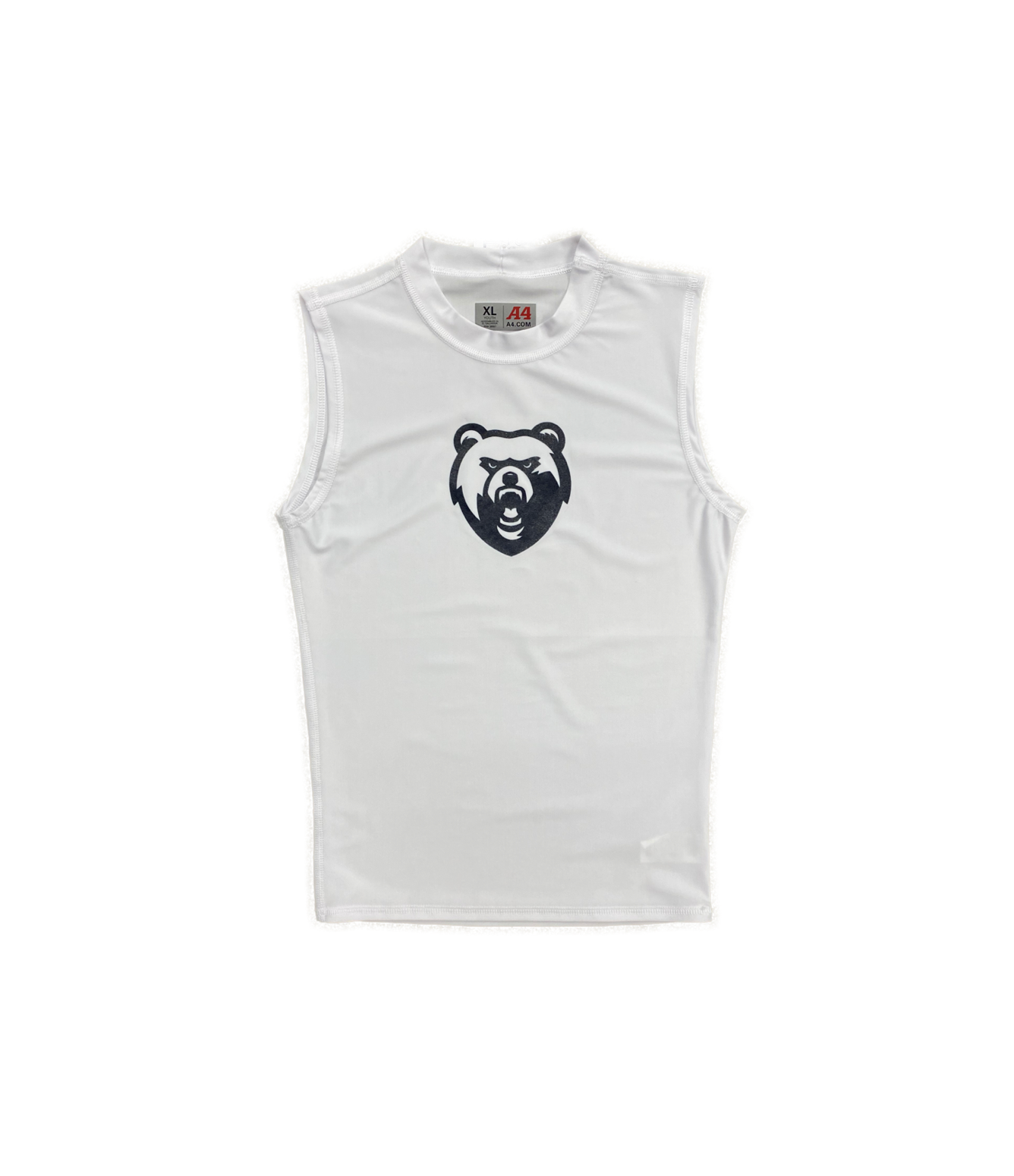 Boys' Sleeveless Compression Drifit Shirt - Navy Bear