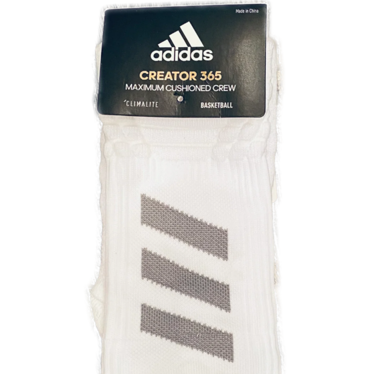 Adidas Creator 365 Crew Sock White The Den at Pulaski Academy