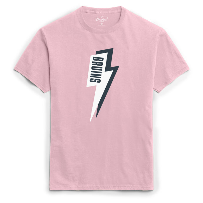 Women's League Pink Tee - Lightning Bolt