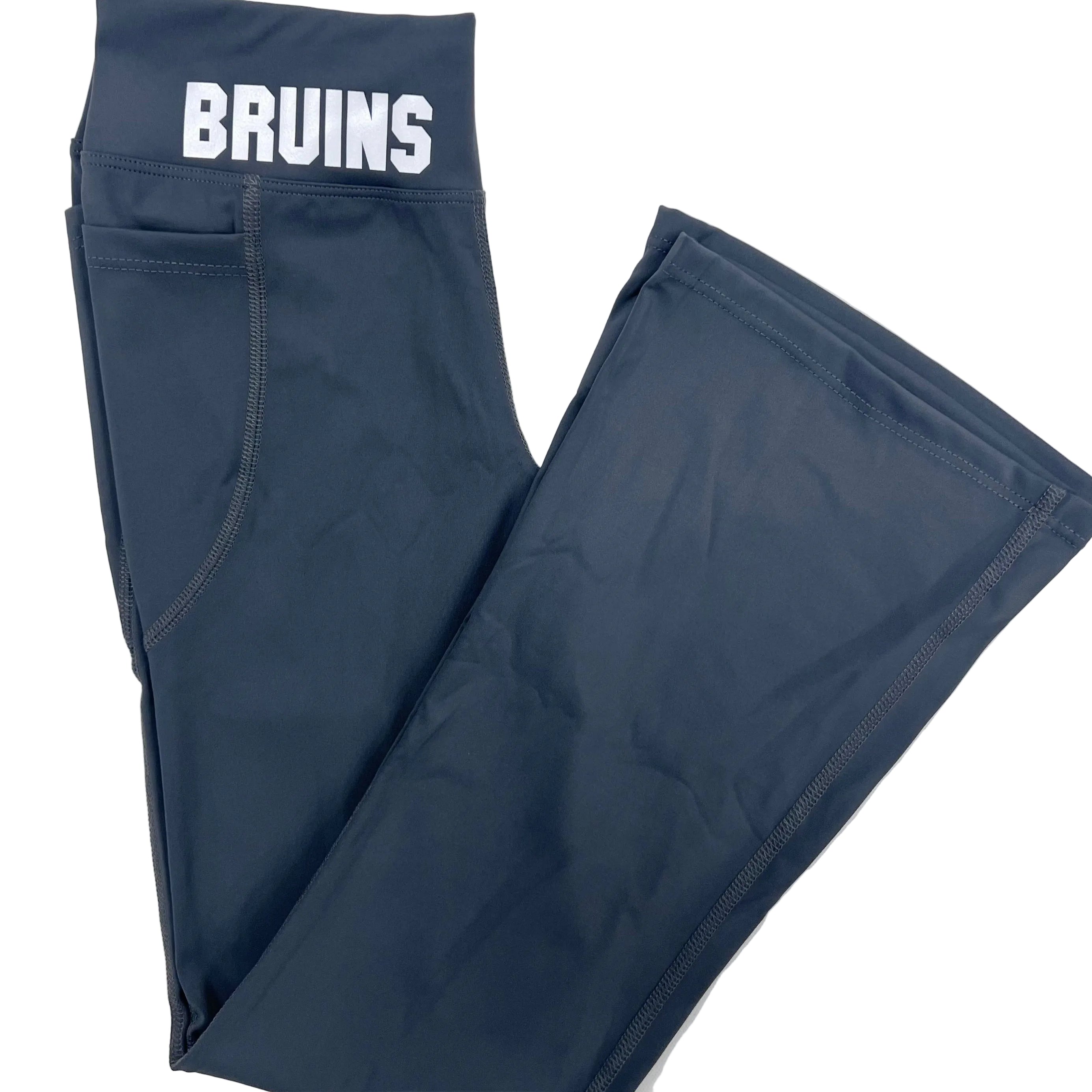 Girls' Flare Leggings with pocket - Gray