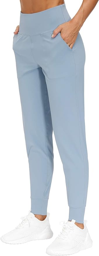 Women's Lightweight Tapered Athletic Jogger - Light Blue