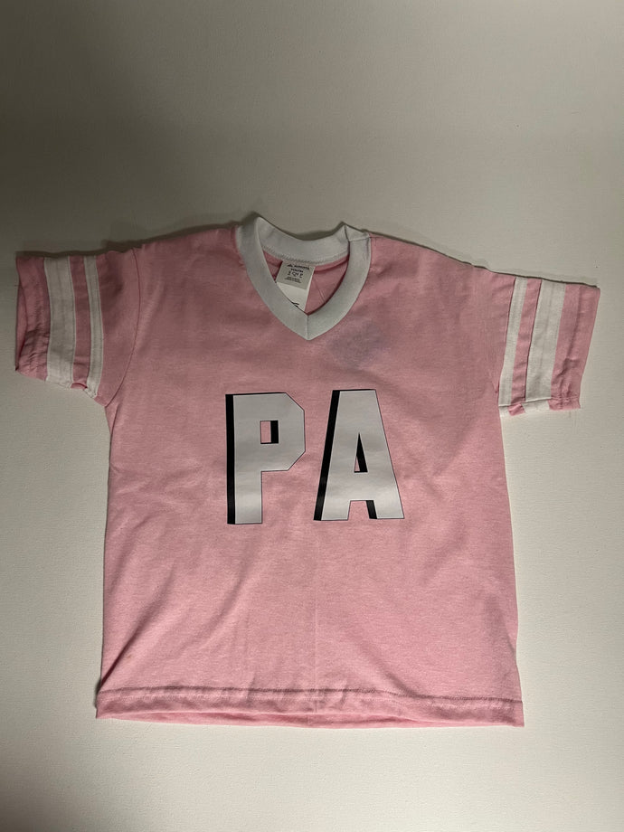 Girls' Augusta Stripe Sleeve Jersey - Light Pink - PA