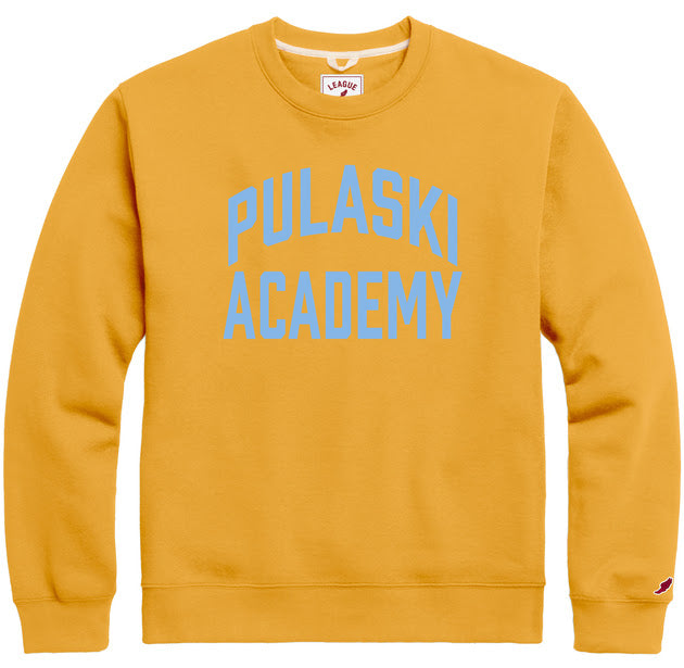 Women's League Essential Fleece Crew - Honey - Pulaski/Academy