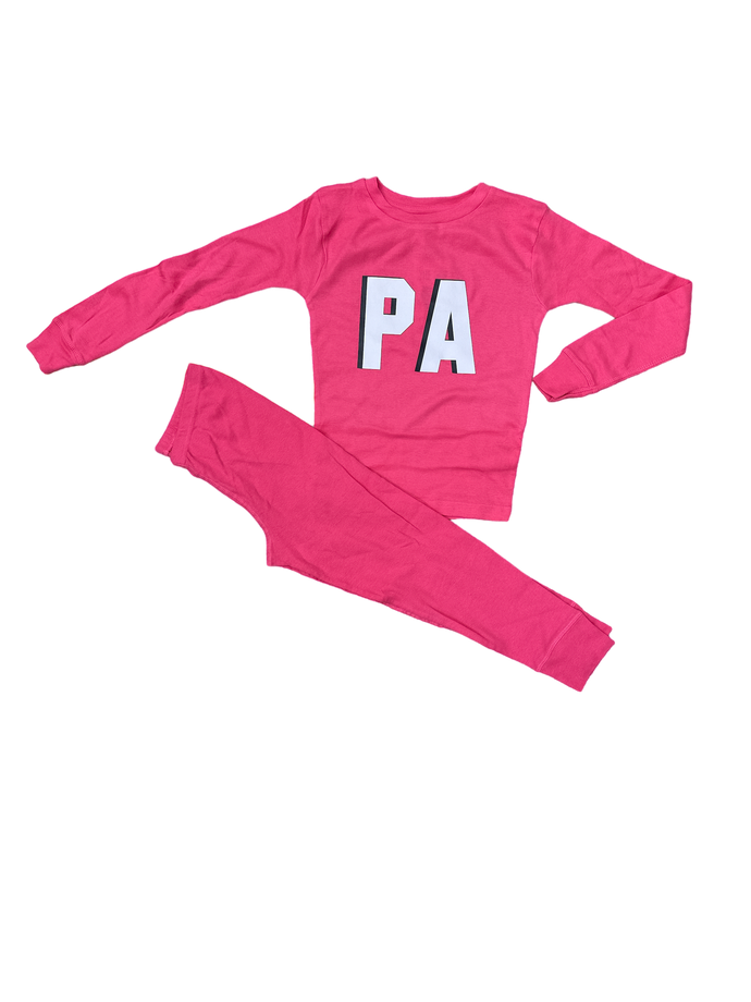 Girls' Hot Pink Pajama Set - PA