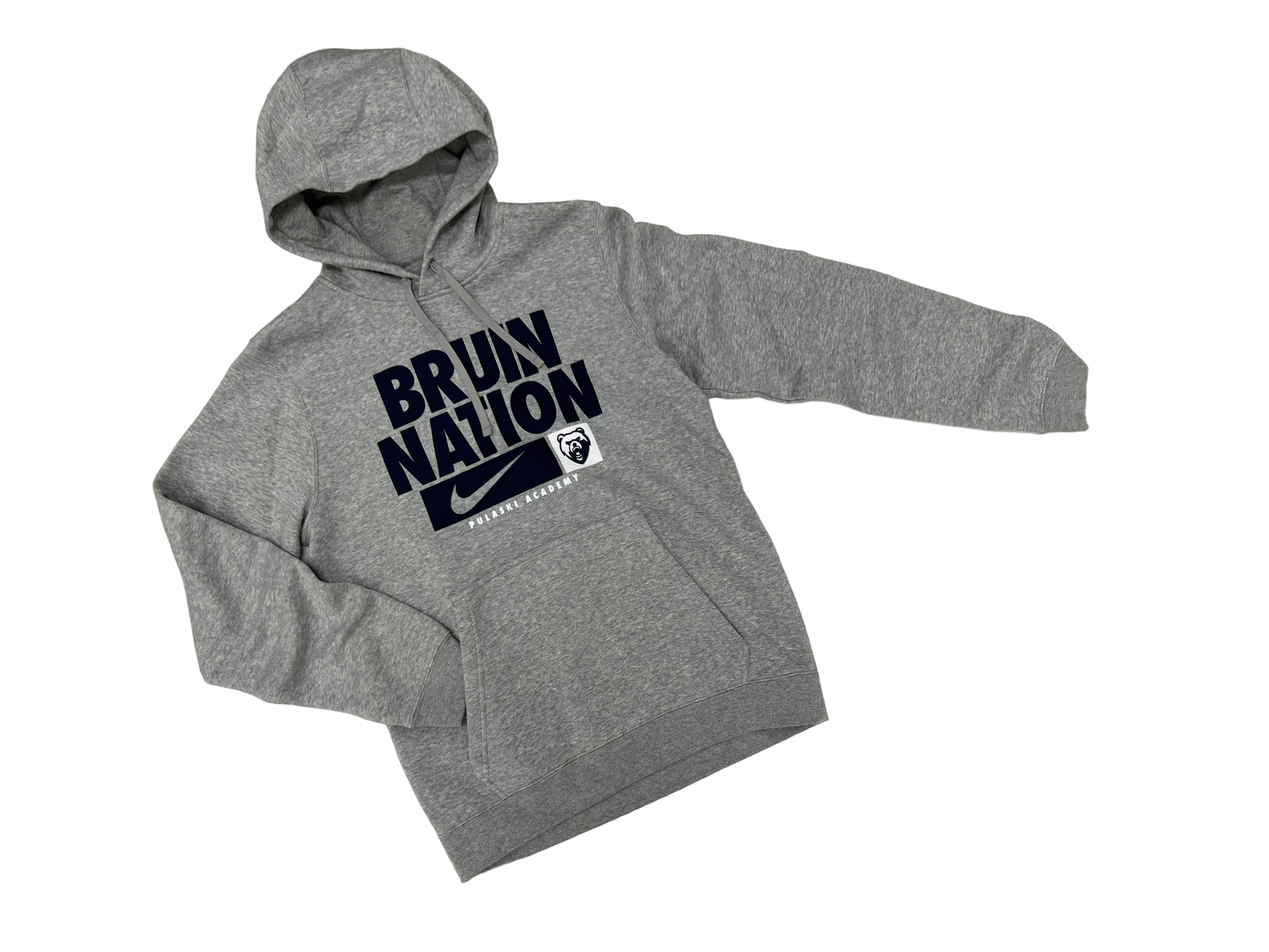 Men's Nike Club Fleece PO Hoody - Dk Hthr - BRUIN NATION