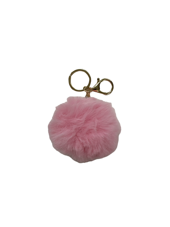 Fluff Ball Keychain - Pink