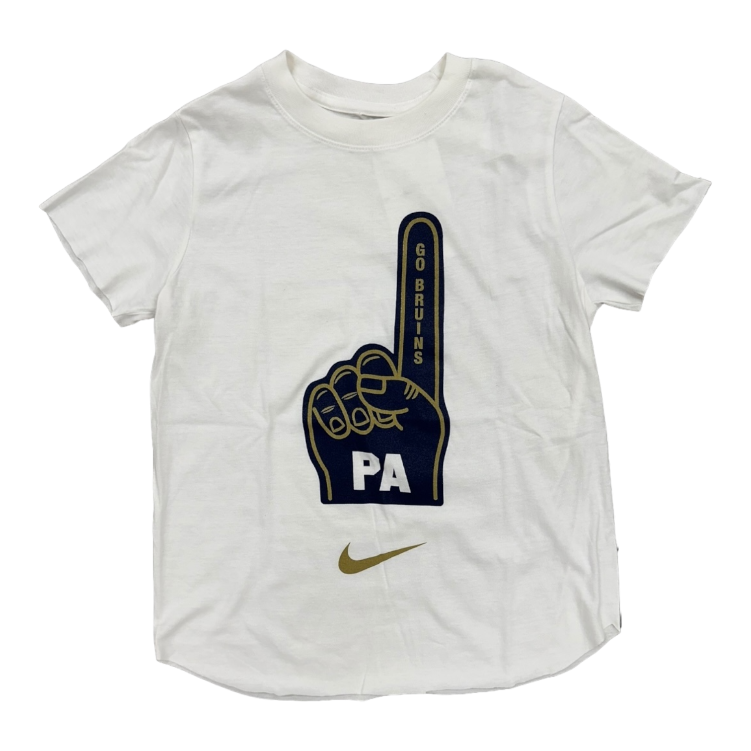 Girls' Nike Core SS Tee - White - Foam Finger