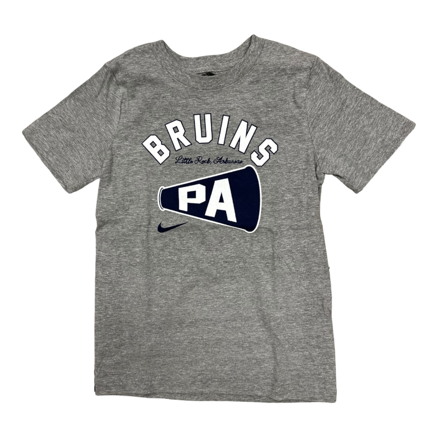 Girls' Nike Core SS Tee - Dk Hthr - BRUINS/PA Megaphone