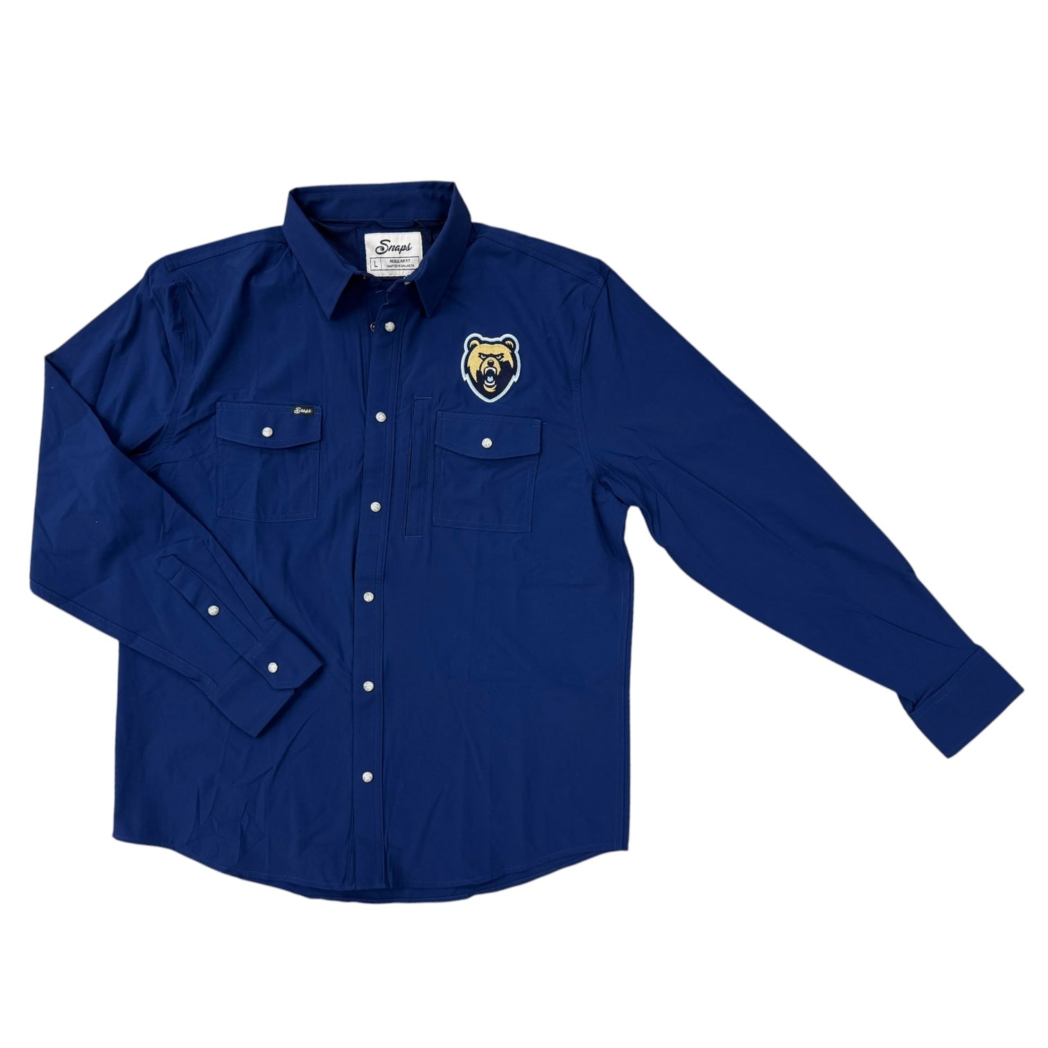 Snaps The Traveler Navy Long Sleeve - Bear Head
