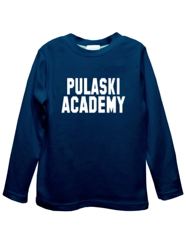 Toddler Vive La Fete Navy Long Sleeve Tee - Stacked Pulaski Academy