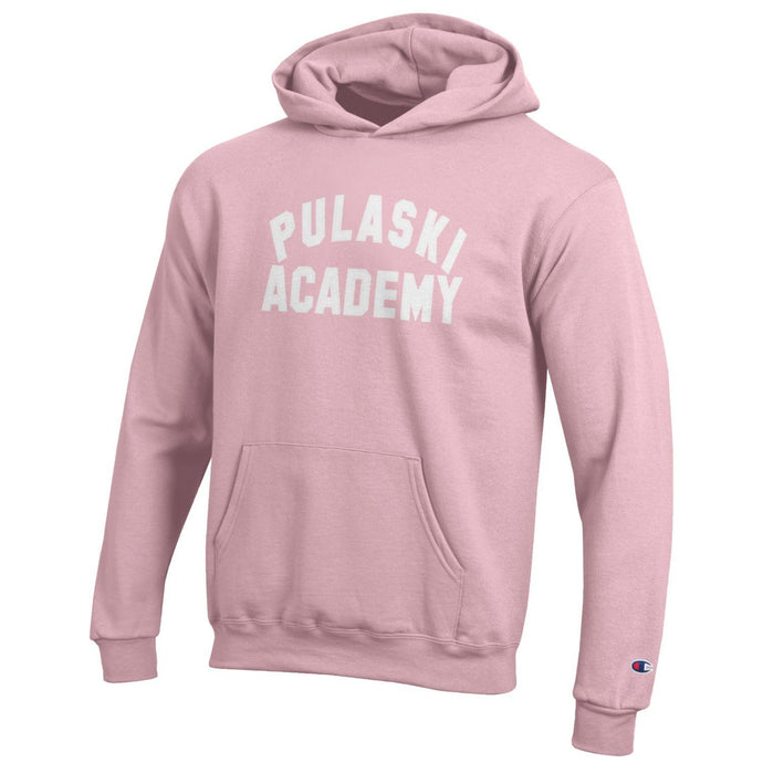 Girls' Powerblend Pink Hood - Arched Pulaski/Academy