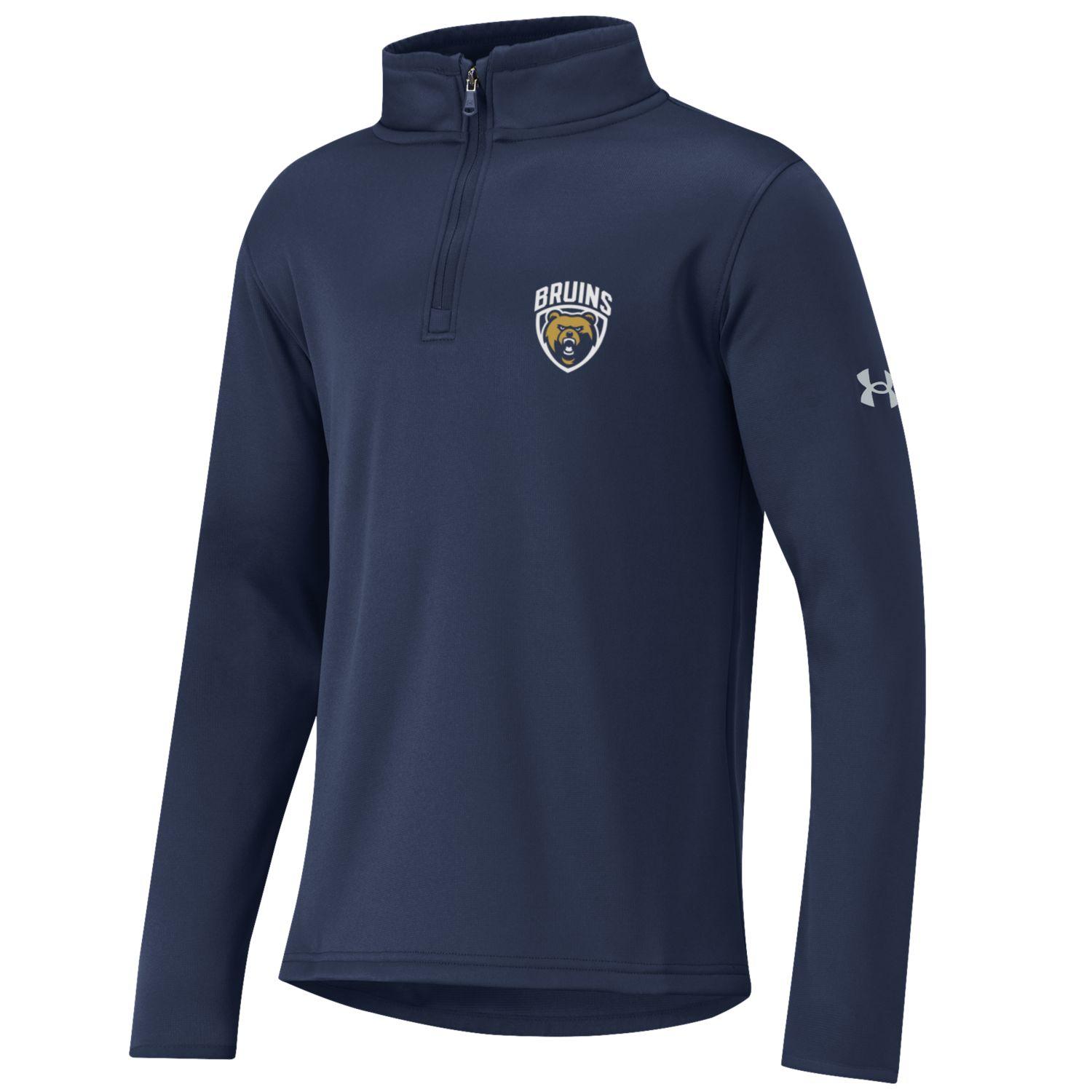 Boys' Under Armour 1/4 Zip - BRUINS/Bear Shield