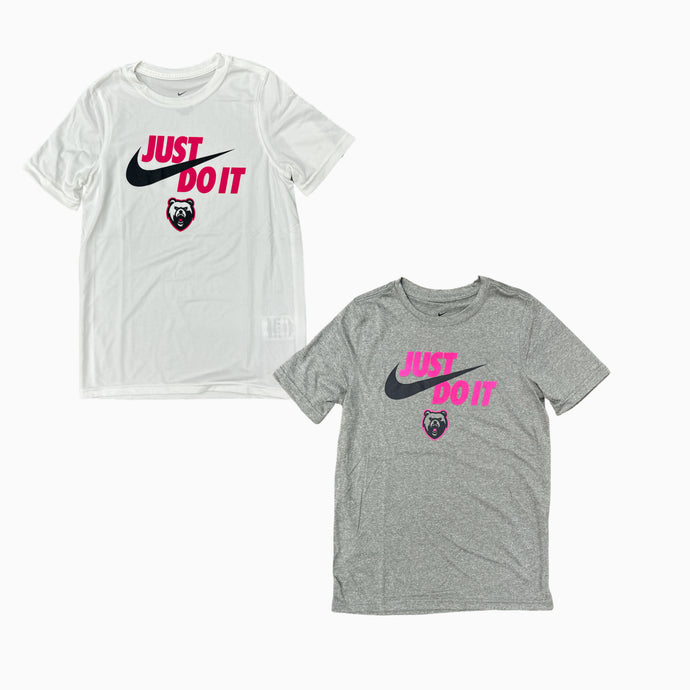 Boys' Nike Legend SS Tee - Just Do It/Bear/Pink