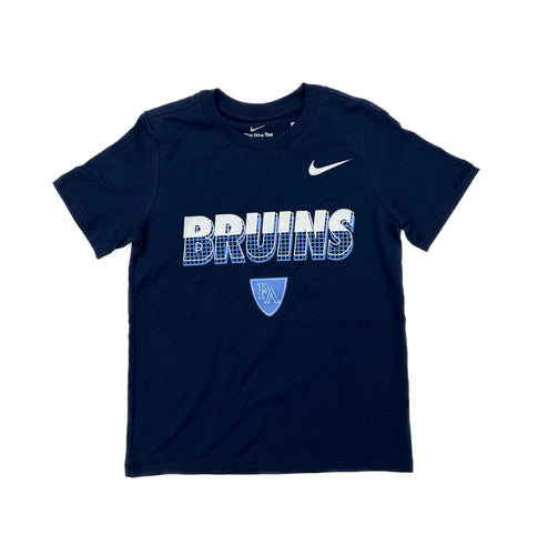 Toddler SS Core Cotton Nike Tee - BRUINS (L. Blue Grid)