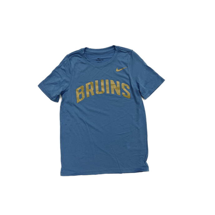 Boys' Nike Legend C. Blue SS Tee - BRUINS arched