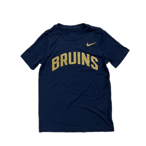 Boys' Nike Legend Navy SS Tee - BRUINS arched