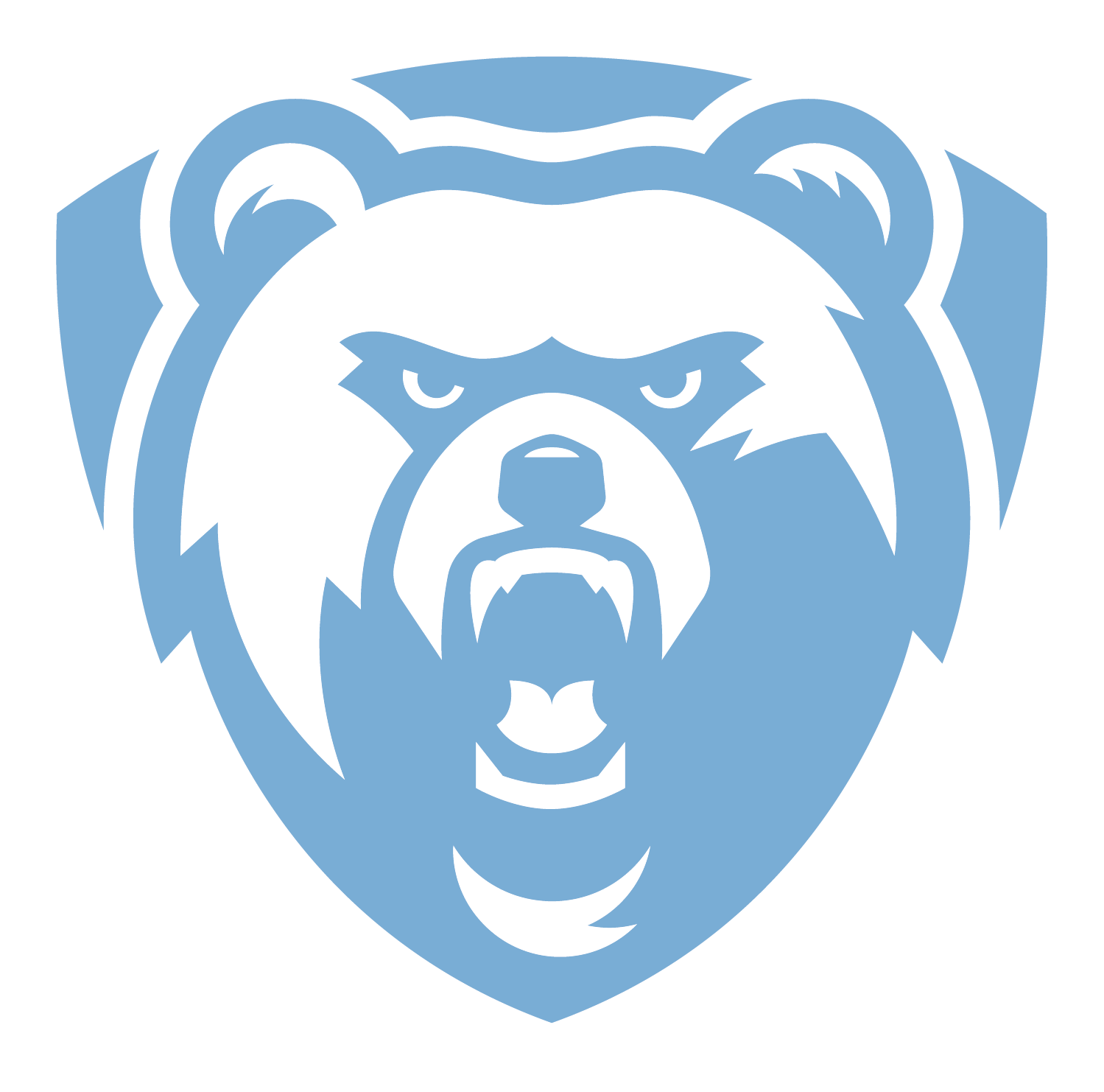 Sticker Bear Shield (light blue)