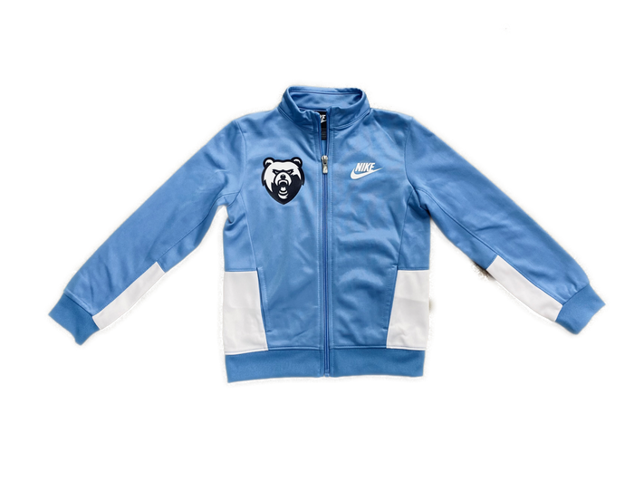 Toddler Nike Jacket-CaroBlue/White-Bear