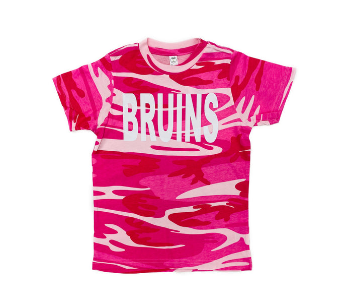 Girls' Code Five Camo Tshirt-PINK