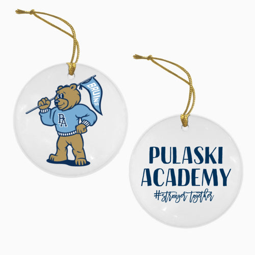 Double Sided Ceramic Ornament (Bruiser Mascot/Stronger Together)