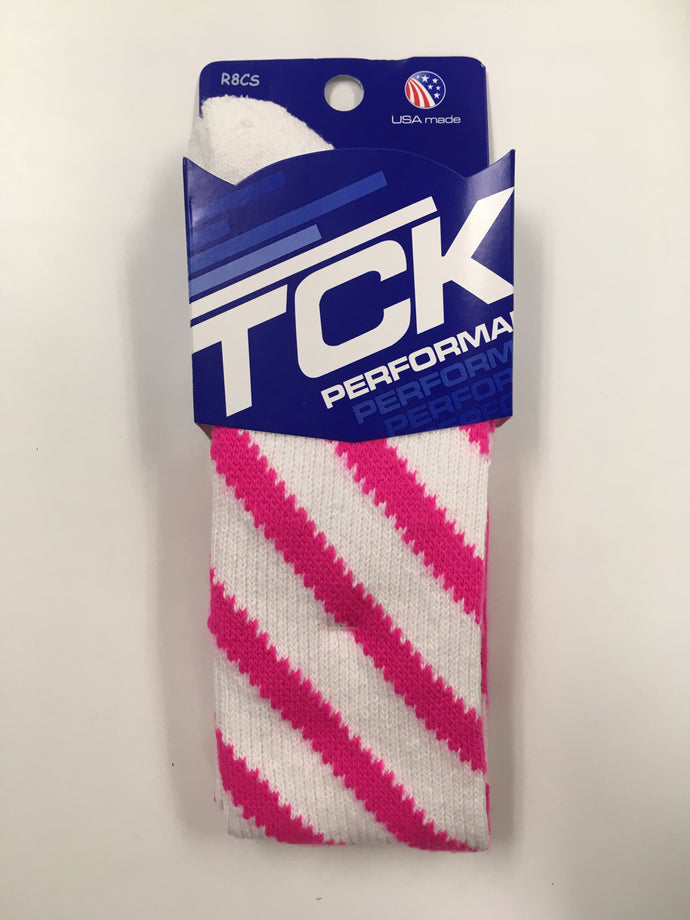 Socks Twin City Candy Stripe Soccer Pink